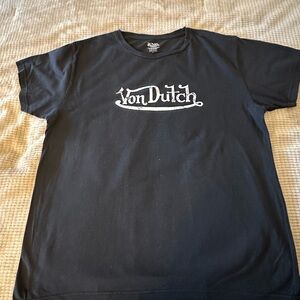 Von Dutch Black Short Sleeve Tee Stylish Logo